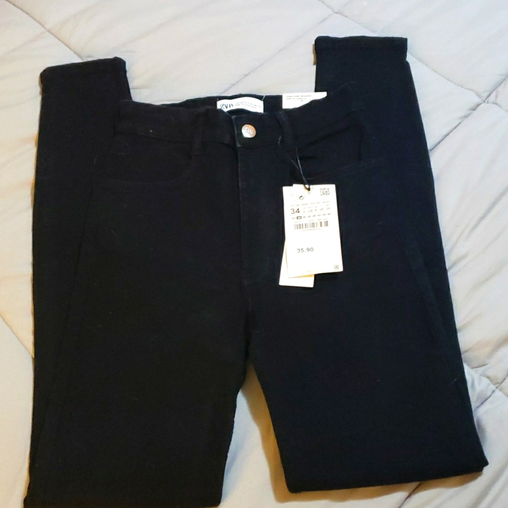 Zara Size 2 High Rise Skinny Jeans